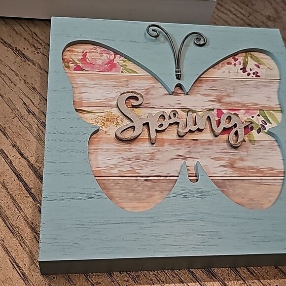 Spring wood sign distressed - Picture 2 of 7